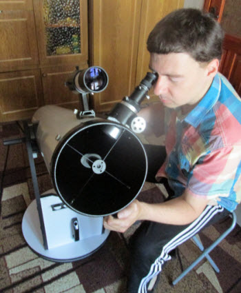 Настройка искателя телескопа