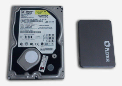SSD накопитель и HDD диск